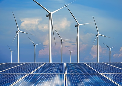 Solar Panels and Wind Turbines