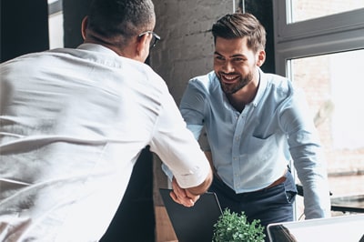 Men shaking hands