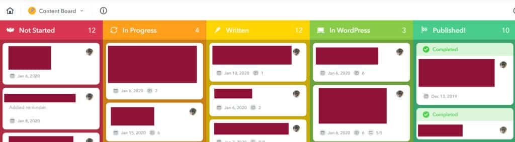 Screenshot of MeisterTask