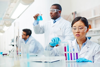 Lab scientists