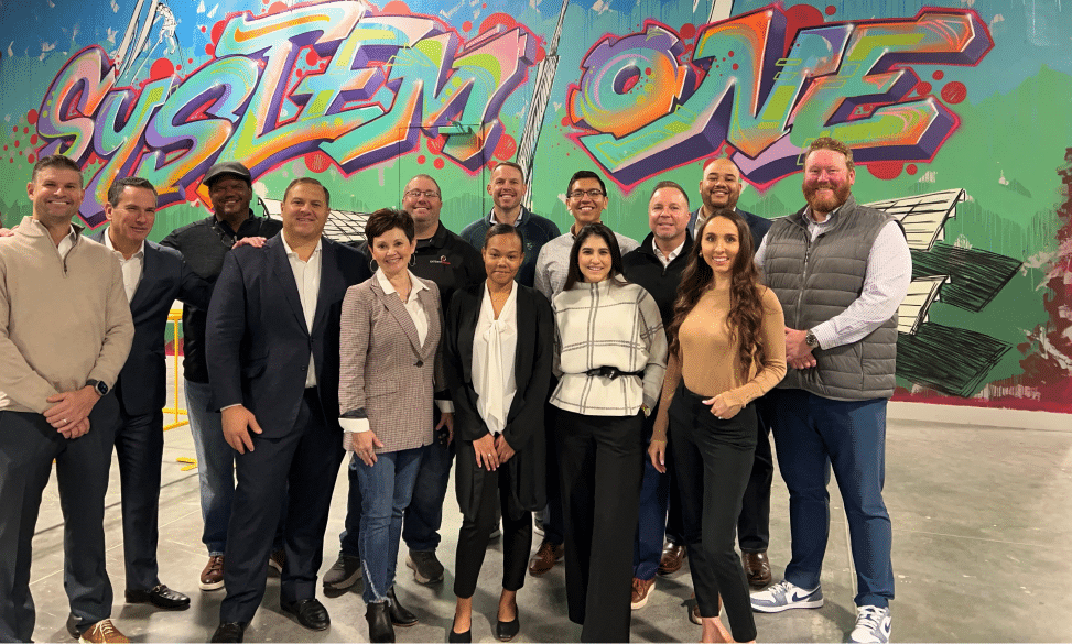 System One team inside Renewable Energy Training Center