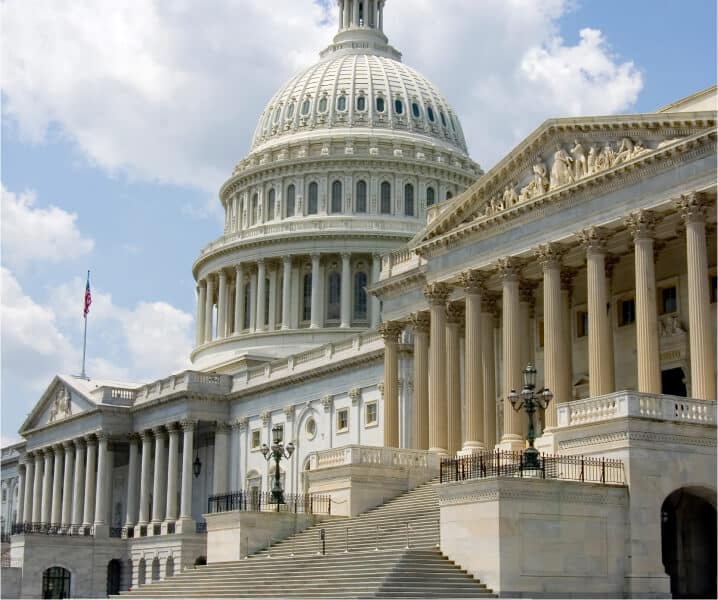 Picture of American capitol and other government buildings