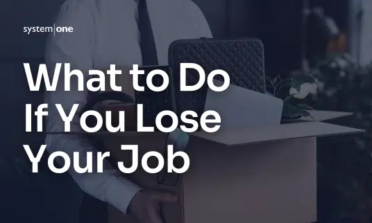 what to do if you lose your job