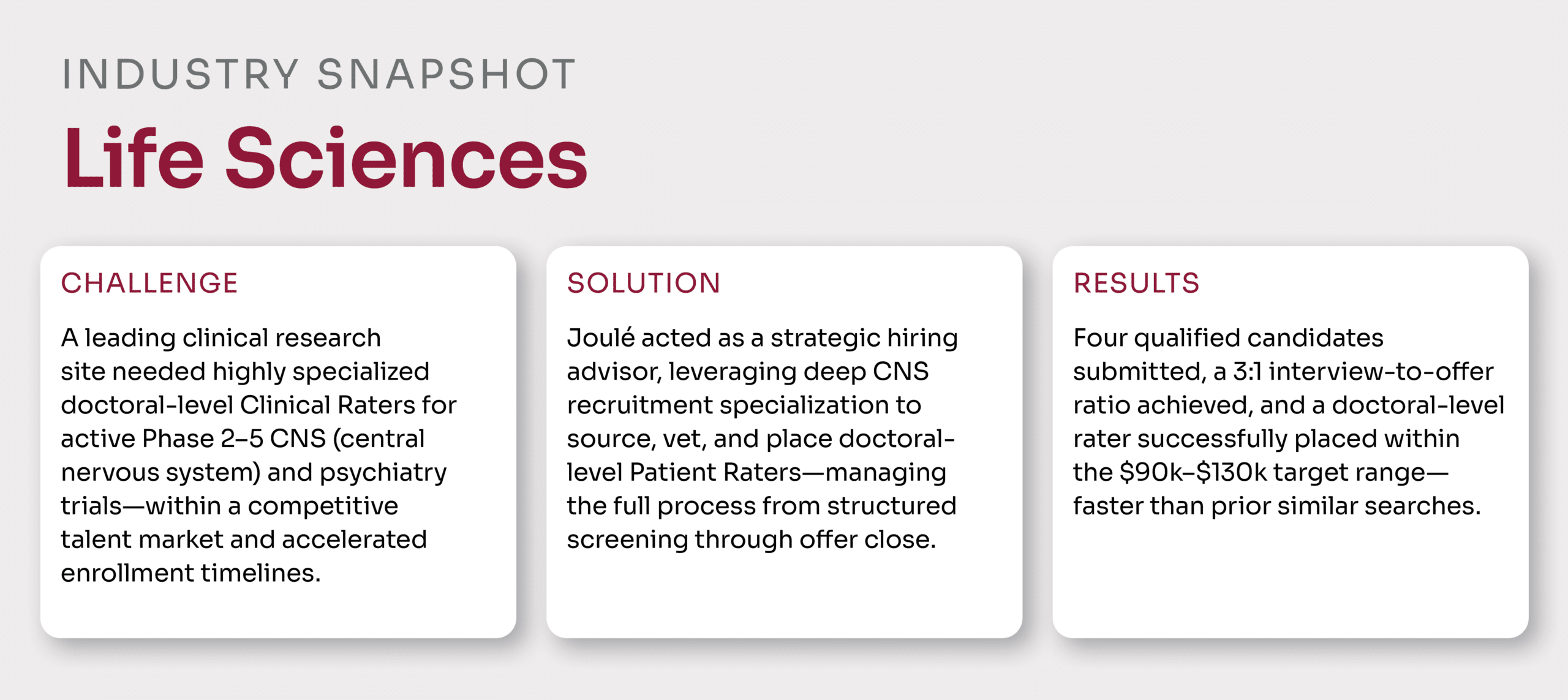 streamlining cnc clinical hiring snapshot